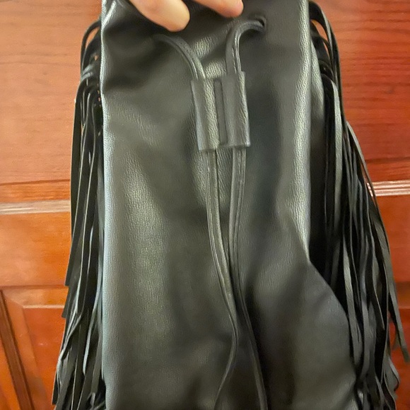 Victoria’s Secret Drawstring Fringe Bag Backpack - Picture 5 of 14